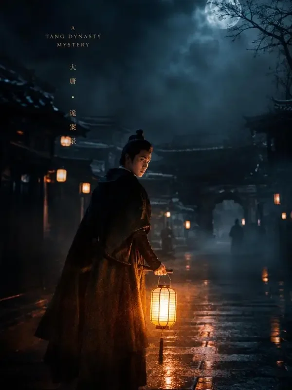 《长安月下》短剧封面，古装题材