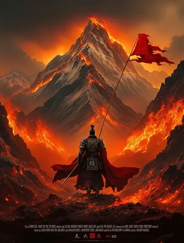 《锦绣山河令》短剧封面，古装题材